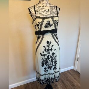 Gorgeous vintage beaded strappy formal dress 👗 XS